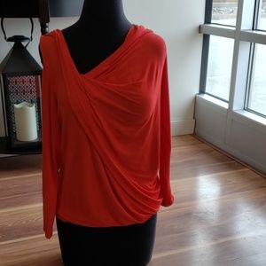 TORRID INSIDER DRAPE FRONT COLD SHOULDER TOP